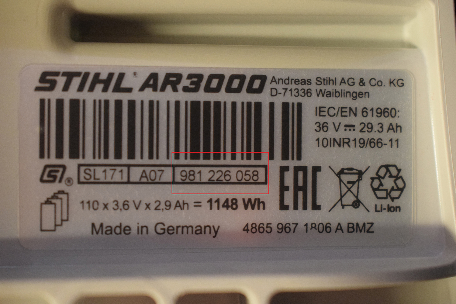 stihl serial number lookup model number