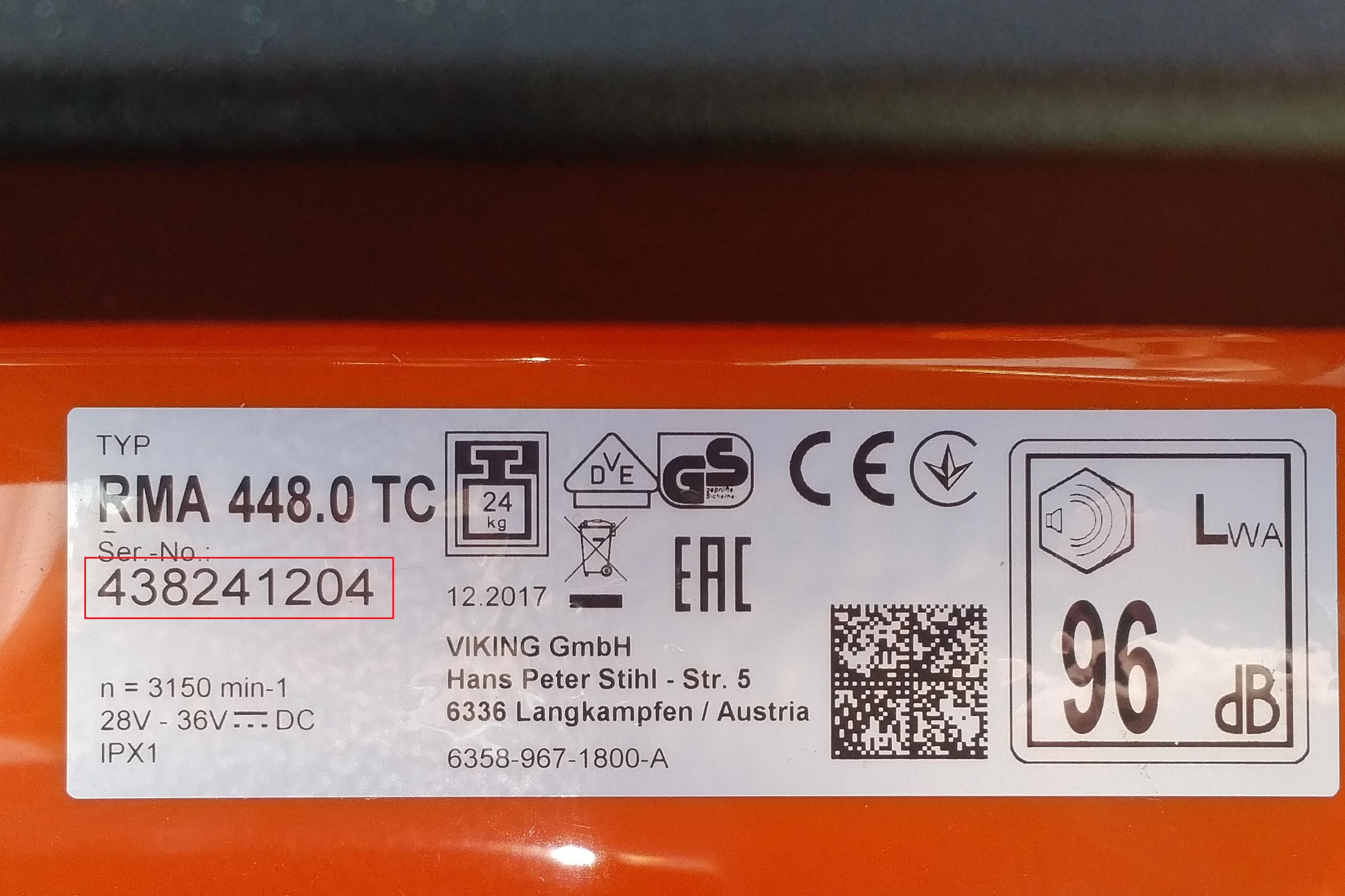 stihl serial number year code